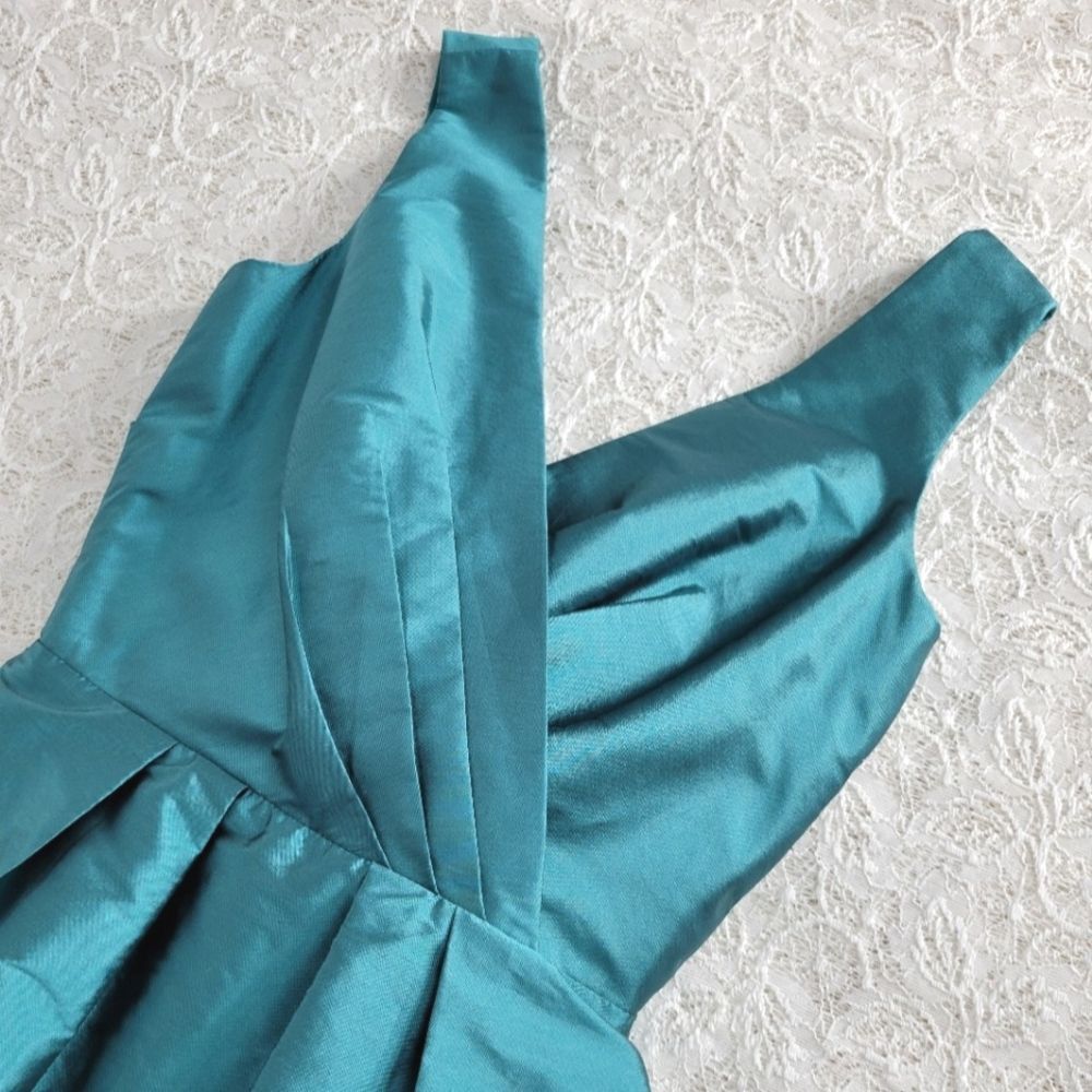 Alfred Sung Dress with Pockets Teal S
